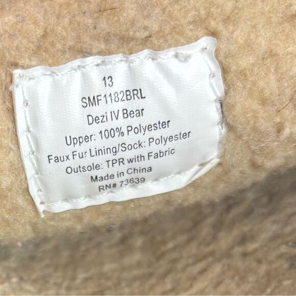 POLO Ralph Lauren Dezi men’s‎ Size 13 Navy Suede Leather Moccasin Slippers Bear - Picture 5 of 5